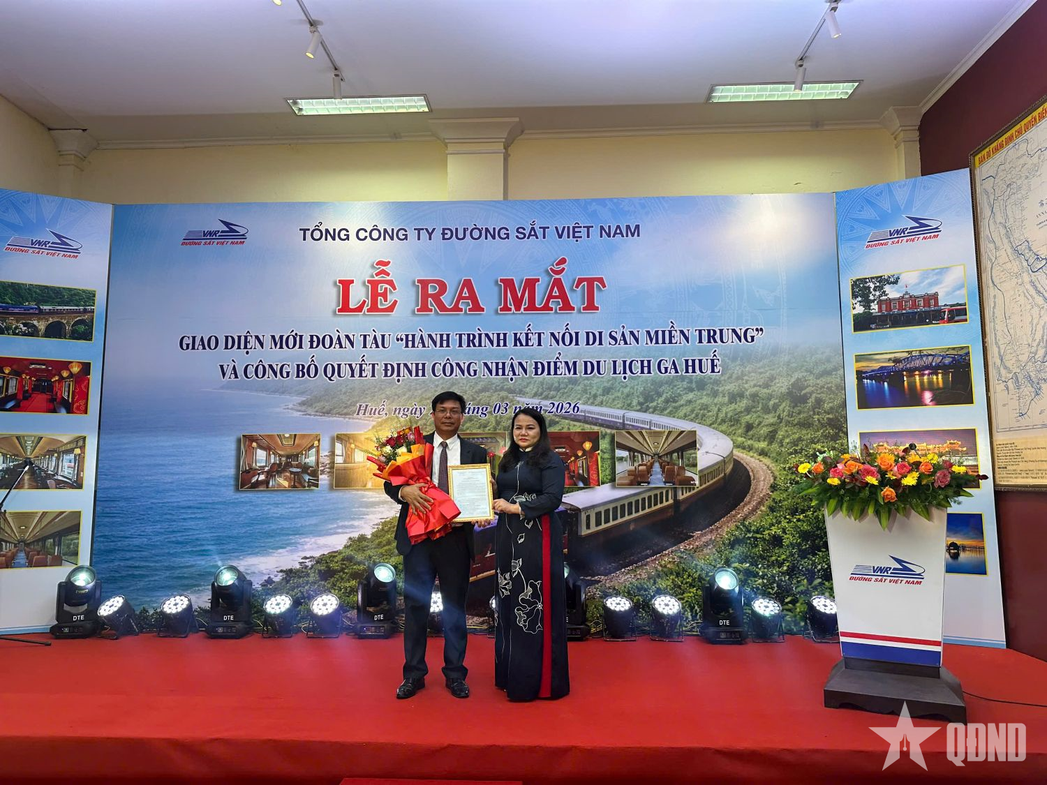 Thành phố Huế: Ra mắt giao diện mới đoàn tàu “Hành trình kết nối di sản miền Trung”